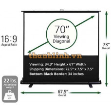 Màn chiếu 70-inch Elite Screens F70XWH2